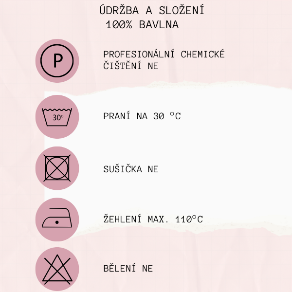 Pink Rustic Washing Tips Clothes Label (1)
